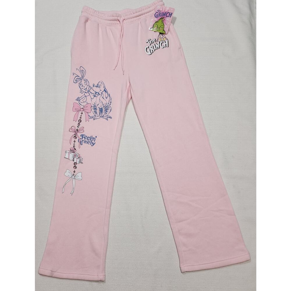 The Grinch pink'' Fellin Grinchy'' sweatpants medium women's